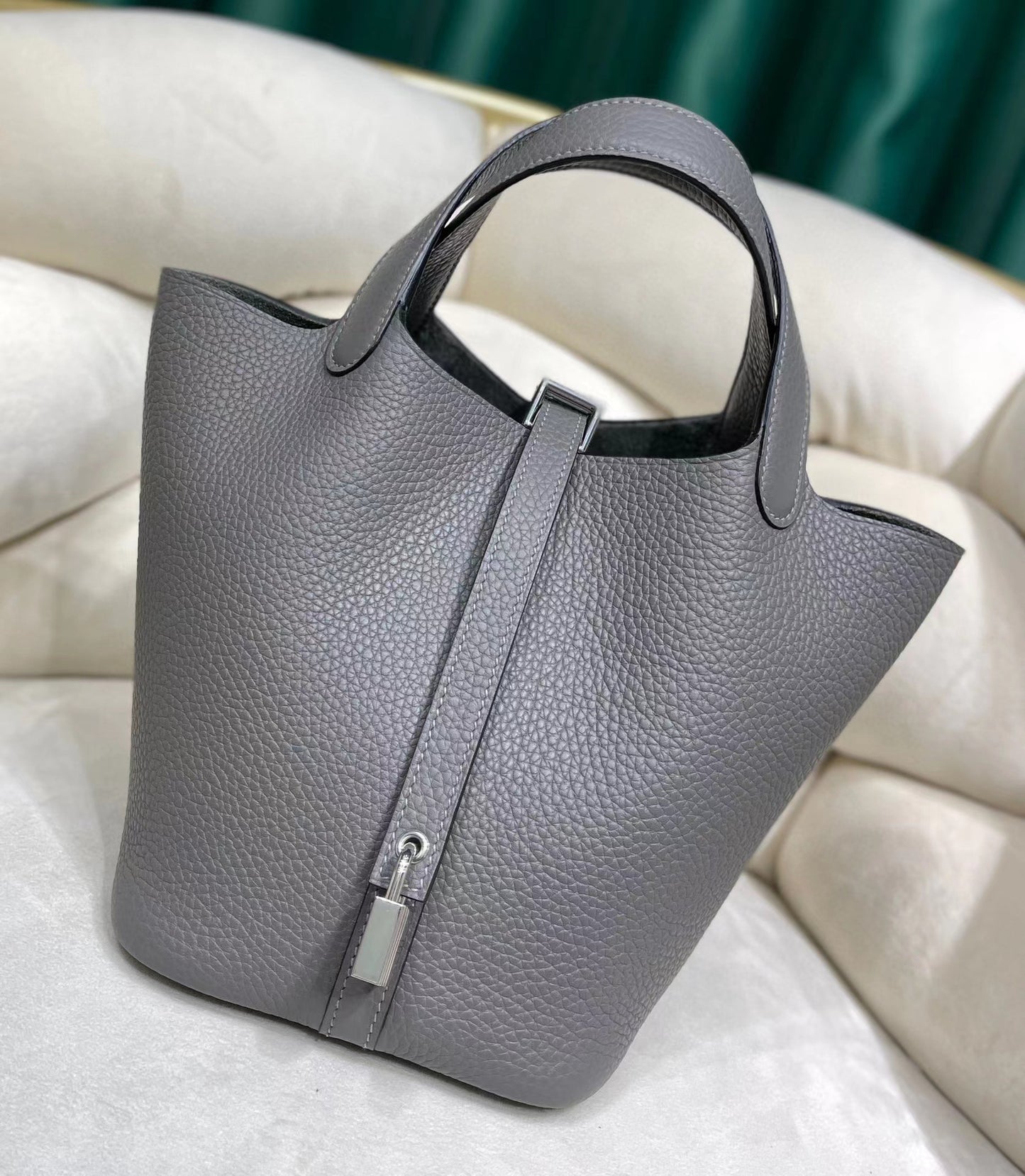 Women's First Layer Litchi Pattern Genuine Leather Bags