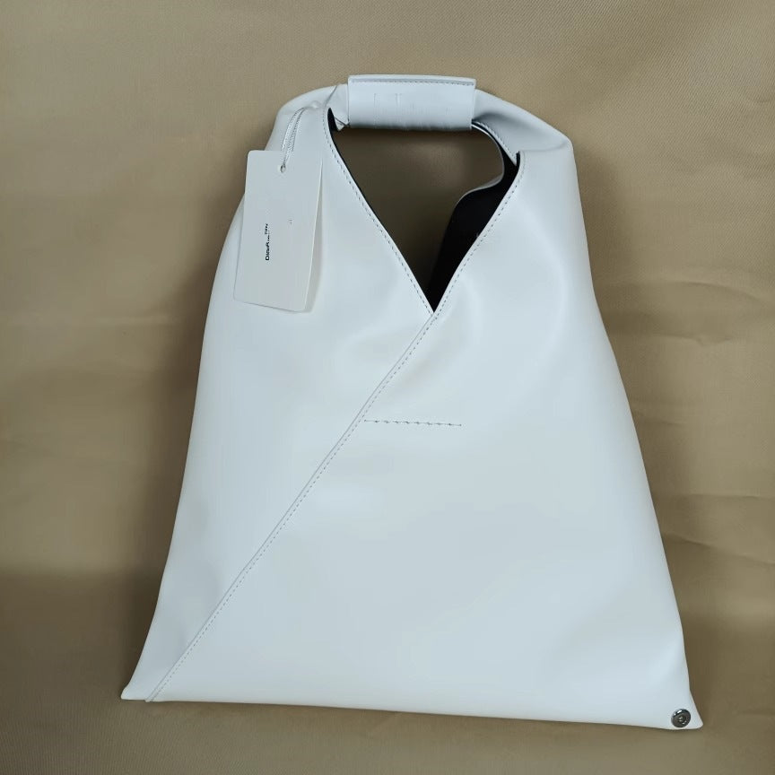 Women's Niche Cowhide Underarm Idle Style Garbage Bags