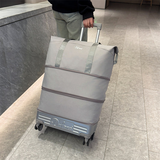 Expandable Large Capacity Lightweight Boarding Solid Color Travel Bags