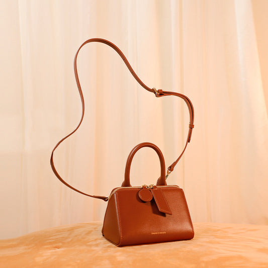 Women's Leather Commuter High Sense Mobile Texture Design Crossbody Bags