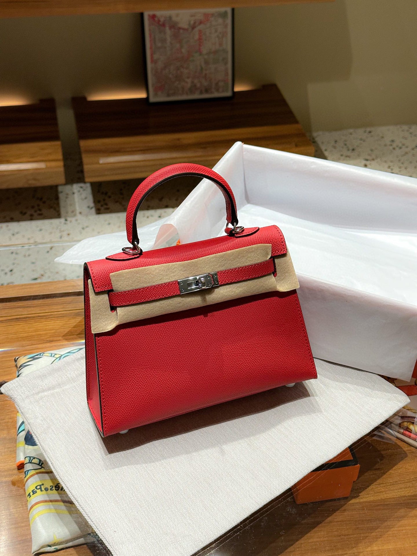 Women's Leather Second Generation Kelly Mini Fashionable Crossbody Bags