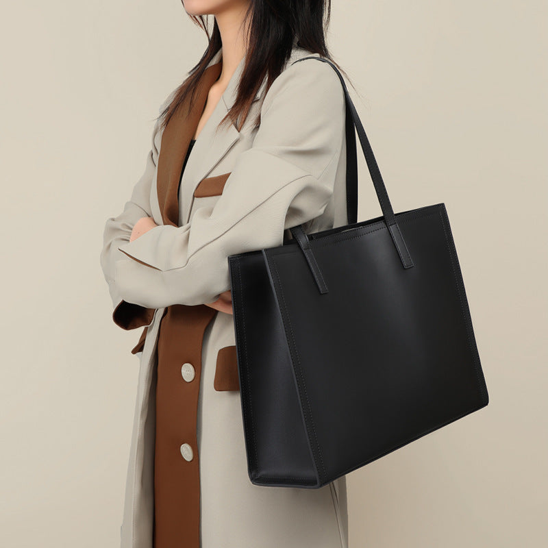 Women's Genuine Leather Large Capacity High-grade Commuter Tote Bags