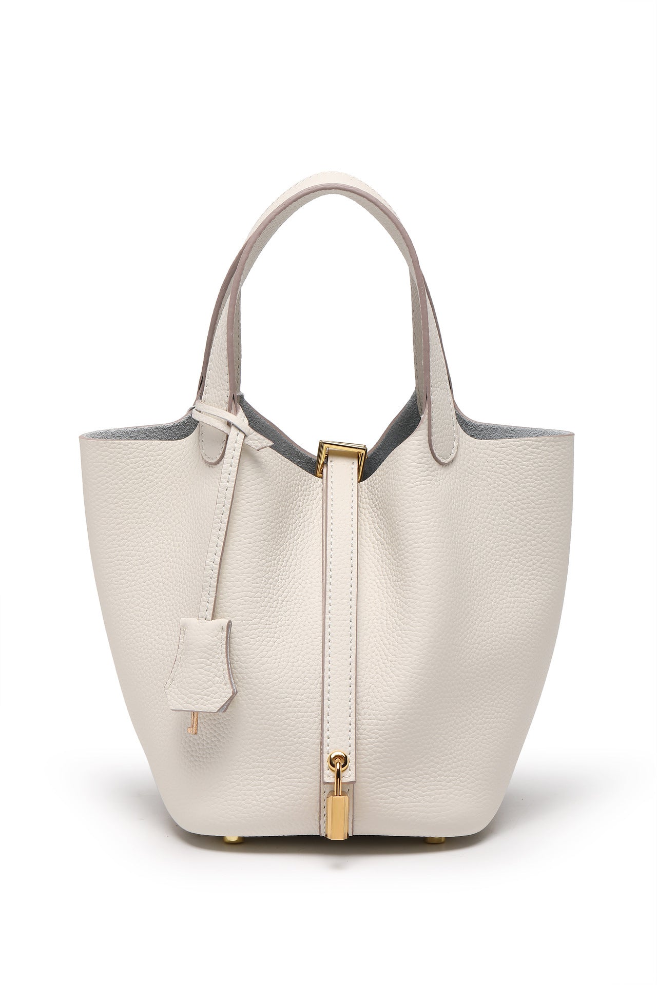 Women's High Quality Genuine Leather Vegetable Basket First Layer Cowhide Bucket Bags