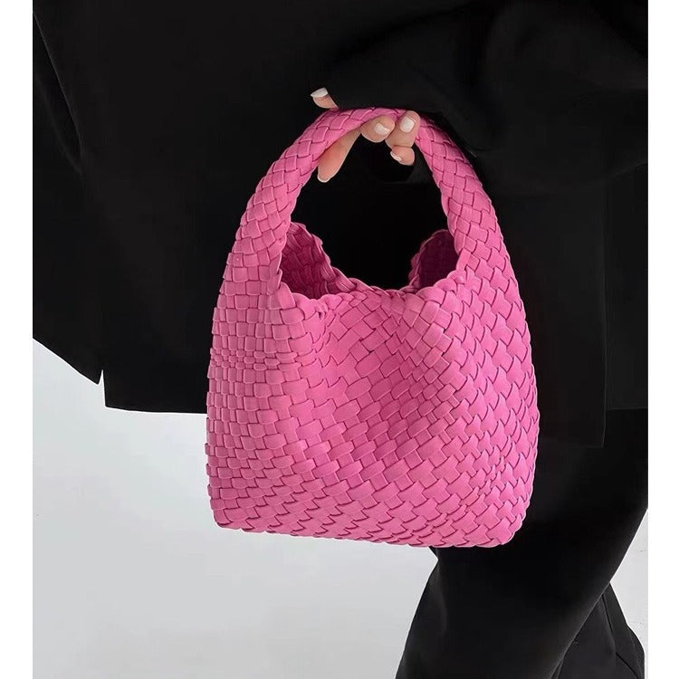 Hand-woven Female Large Capacity Mother Vegetable Tote Bags