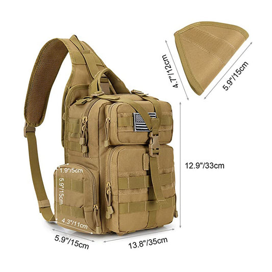 Men's Multifunctional Camouflage Combat Waterproof Oxford Hiking Outdoor Bags
