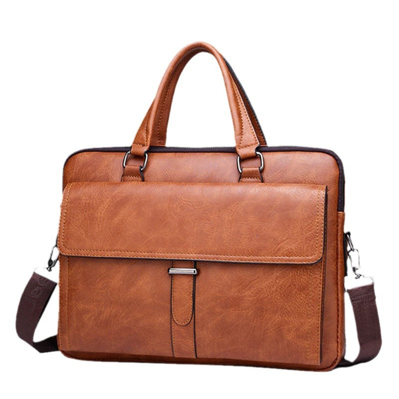 Men's Retro Portable Large Capacity Business Leisure Bags