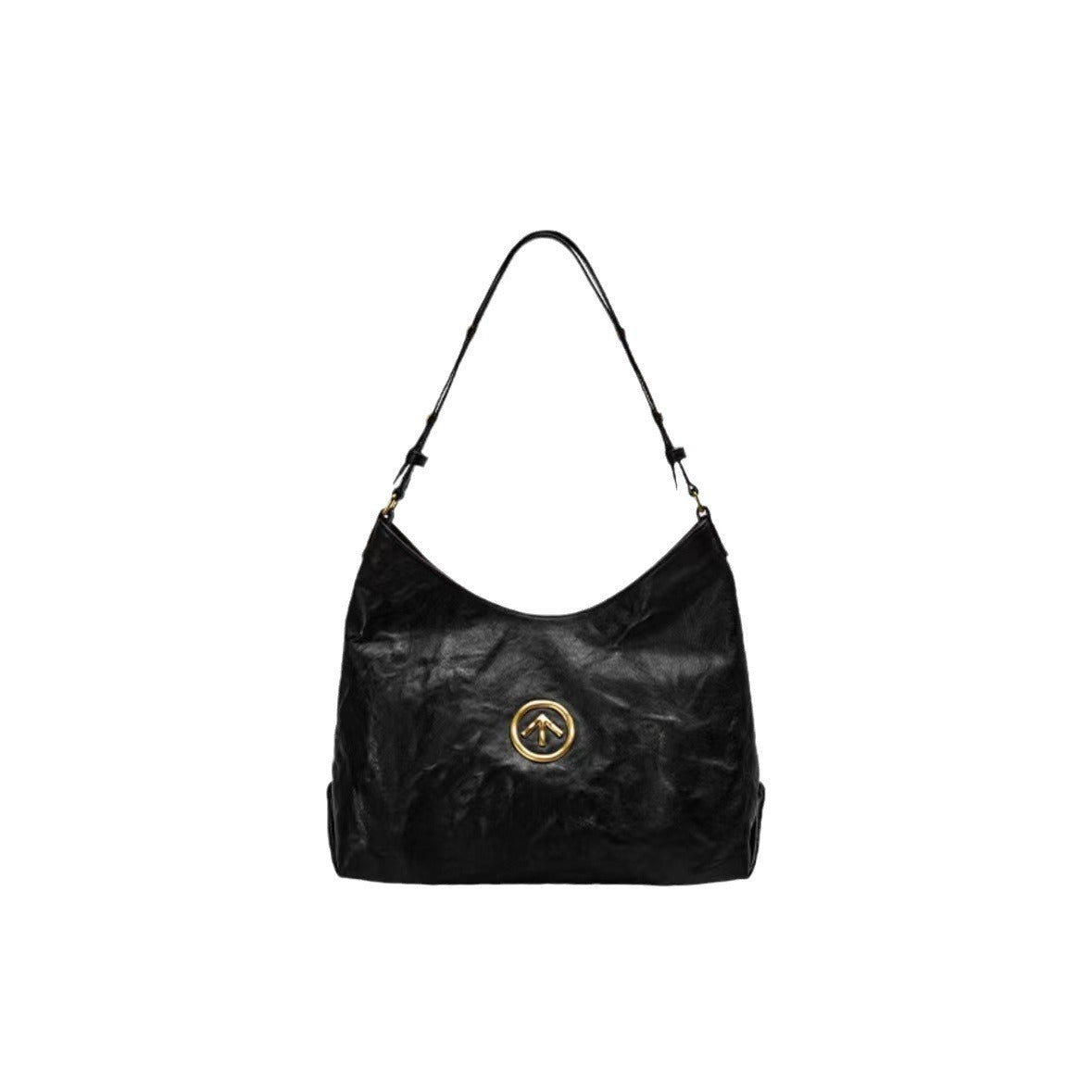 Arrow Series Pleated Vegetable Tanned Leisure Shoulder Bags