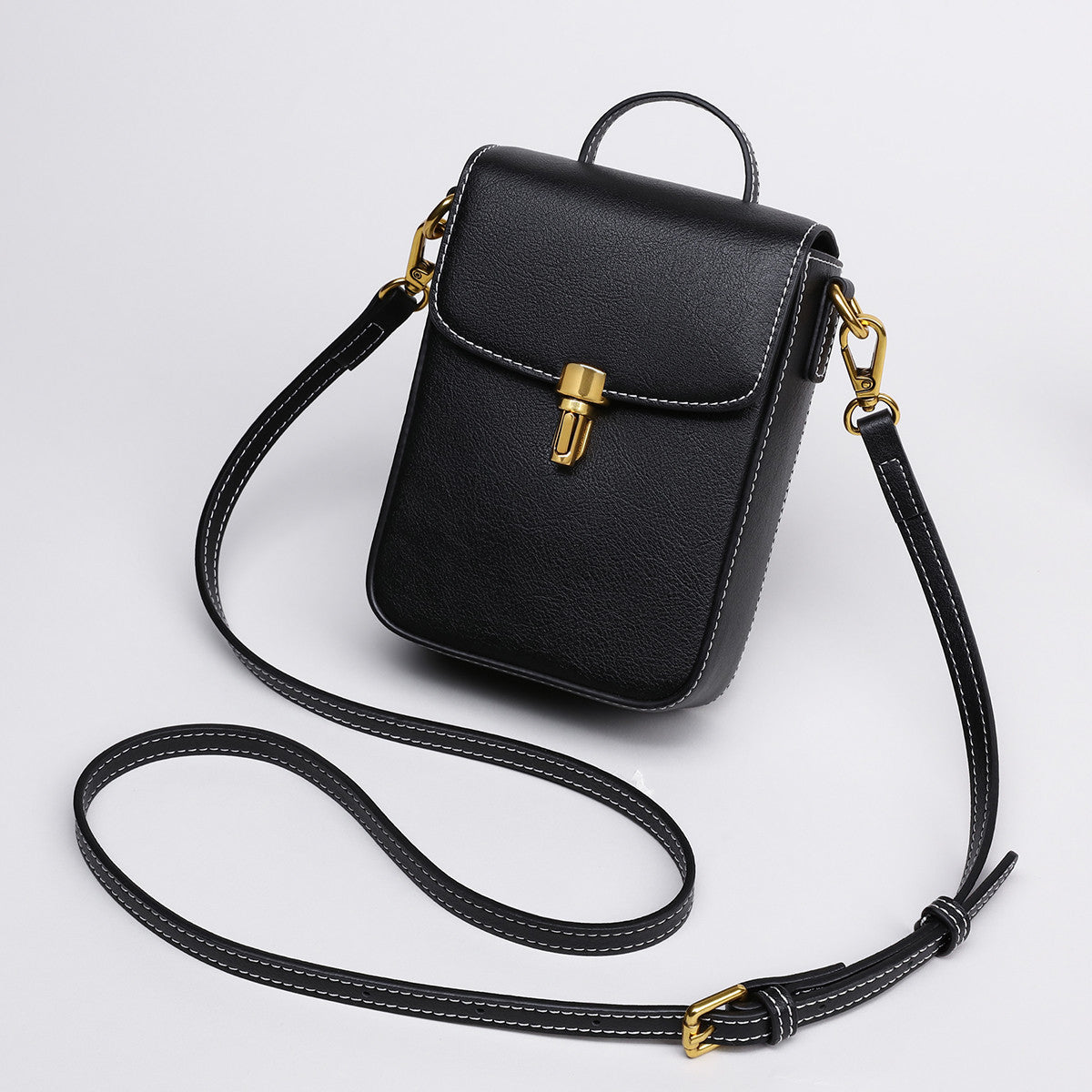 Women's Leather Fashionable Mini Vertical Autumn Crossbody Bags