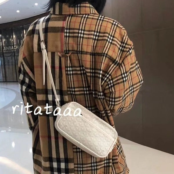 With Leather Strap Dog Teeth Classic Bags