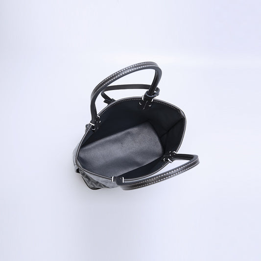 Leather Dog Teeth Double-sided Mini Mother Tote Bags