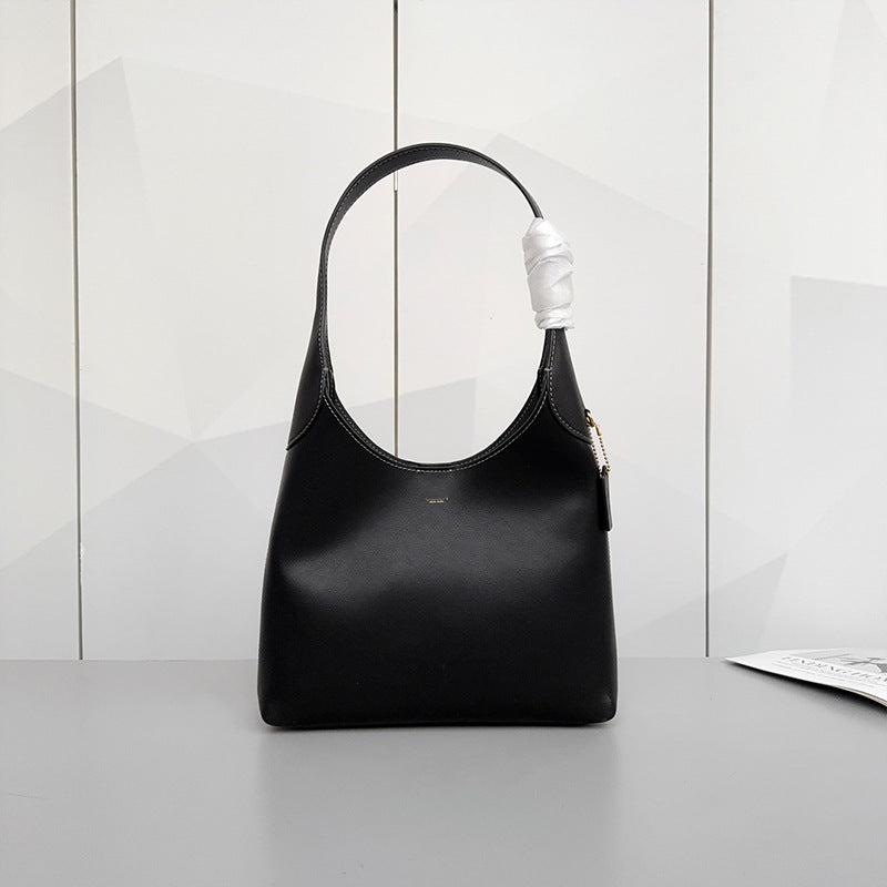 Women's Genuine Leather Retro Underarm Shopping For Crossbody Bags