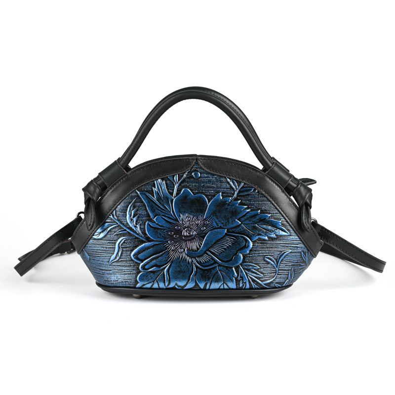 Ethnic Style Leather Large Capacity Mom Handbags