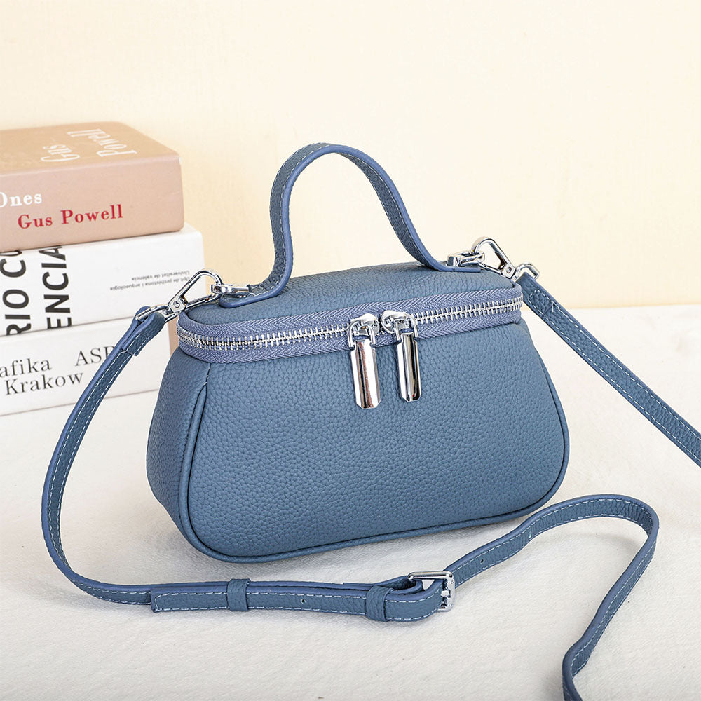 Women's First Layer Cowhide Stylish Versatile Portable Crossbody Bags