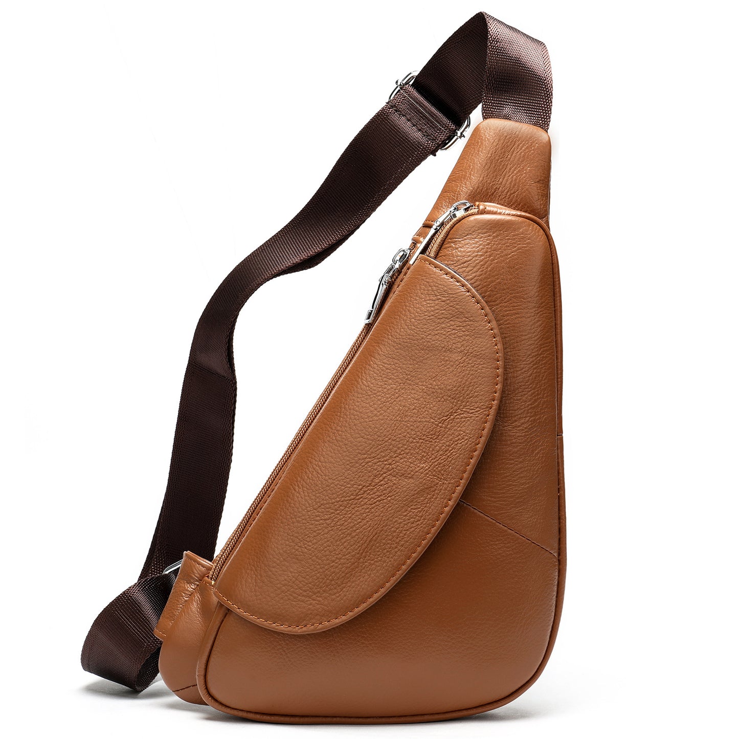 Men's Stylish Crocodile Pattern Leather Cowhide Bags