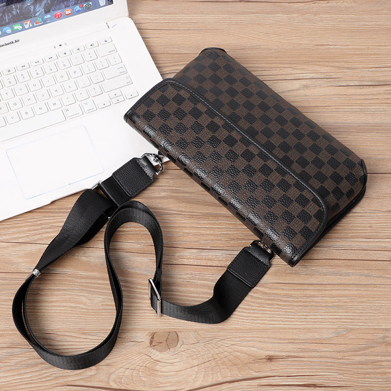 Men's Leather Street Trendy First Layer Cowhide Men's Messenger Bags