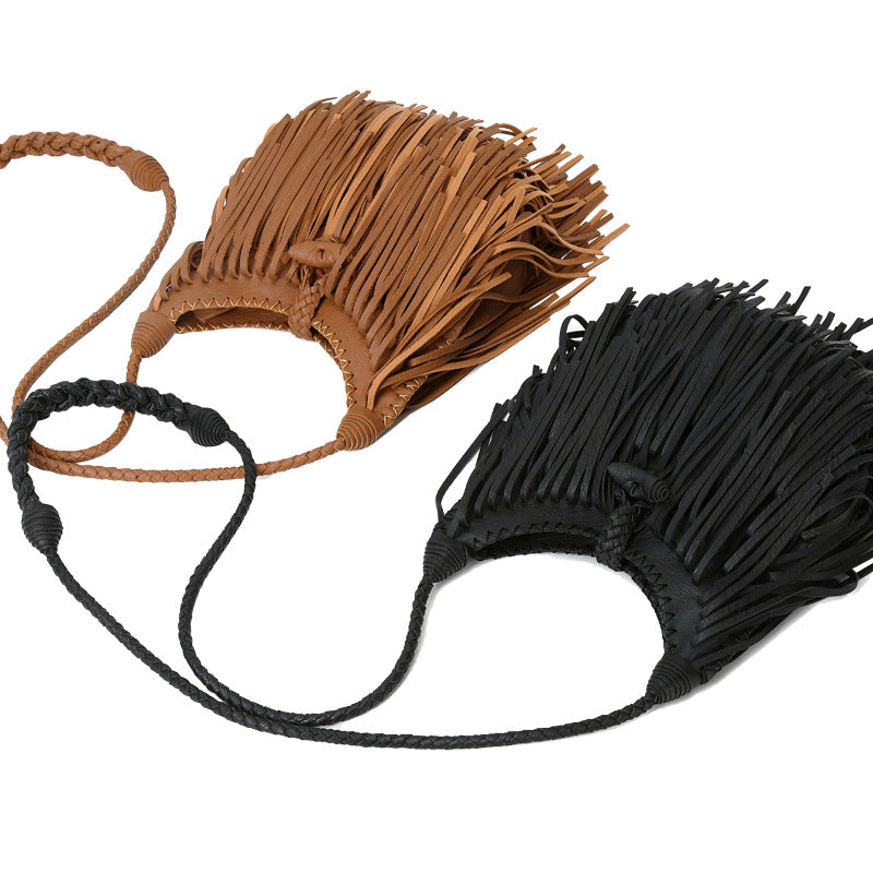 Women's Trendy Retro Tassel Fashion Handmade Crossbody Bags