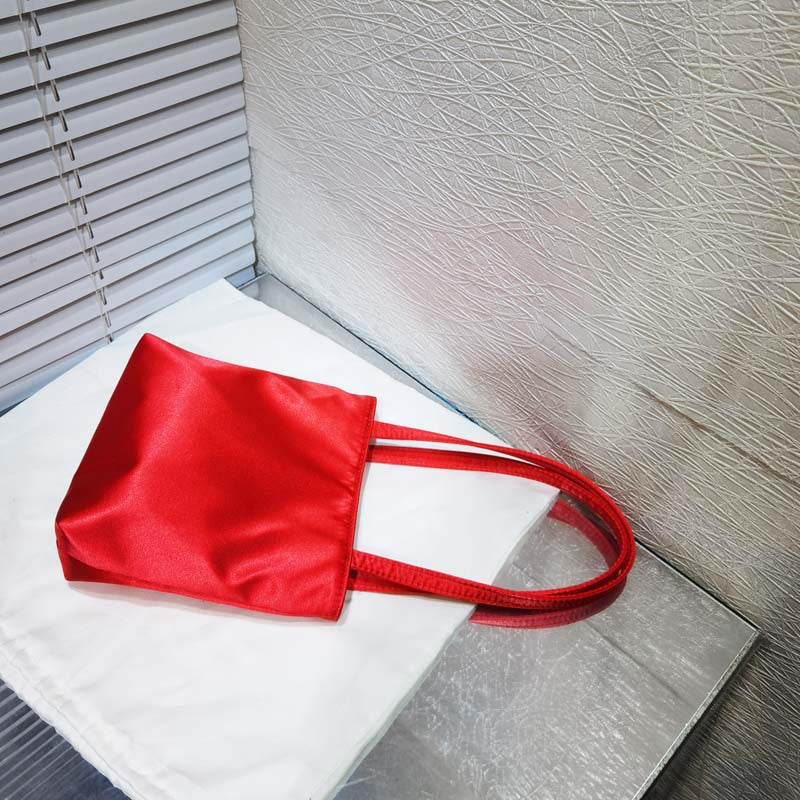 Female Niche Vintage Satin Mahjong Mobile Tote Bags