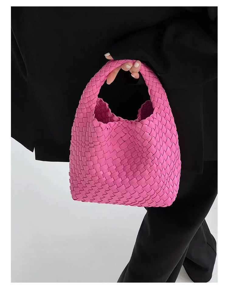 Hand-woven Female Large Capacity Mother Vegetable Tote Bags
