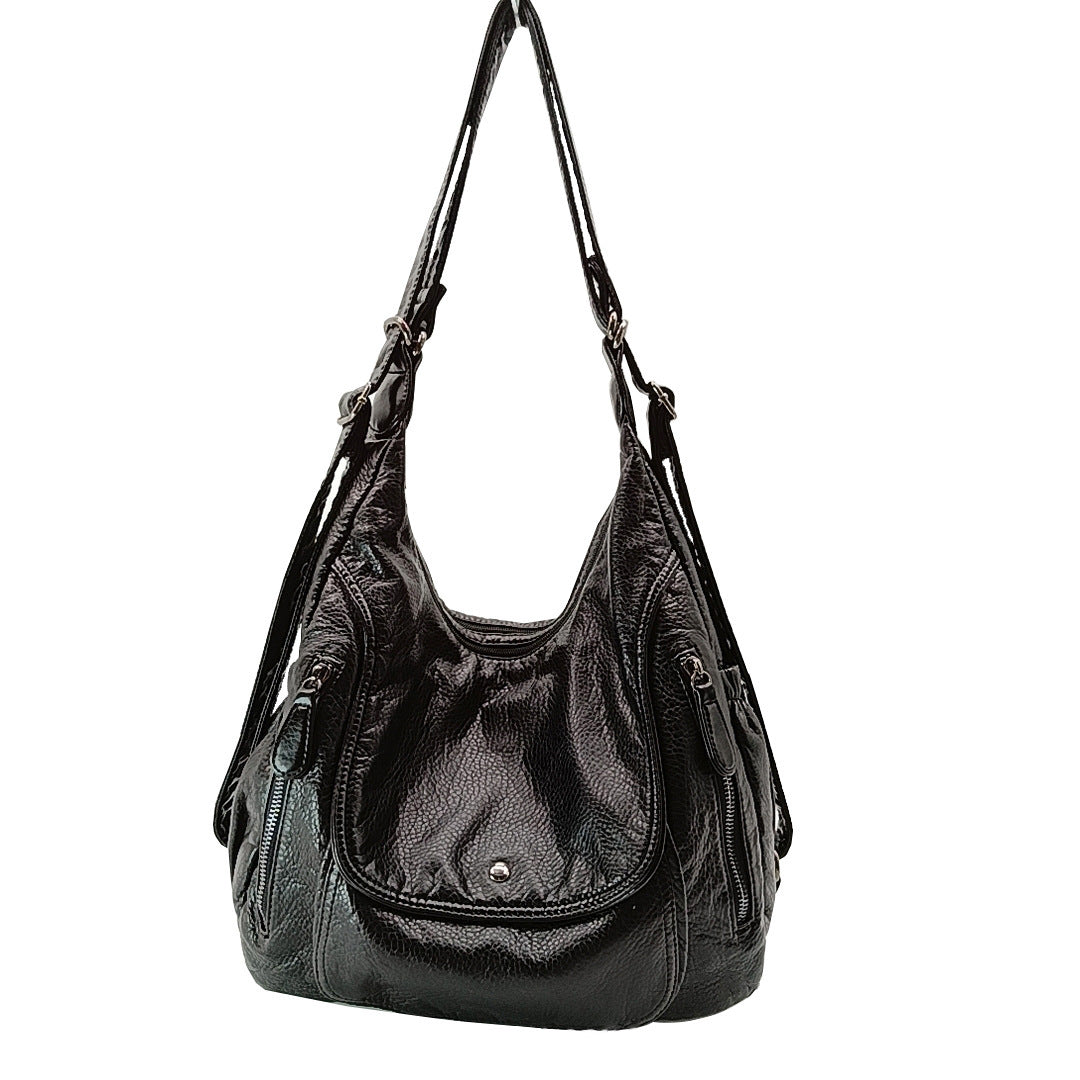 Women's Large Capacity Soft Leather Fashion Retro Backpacks