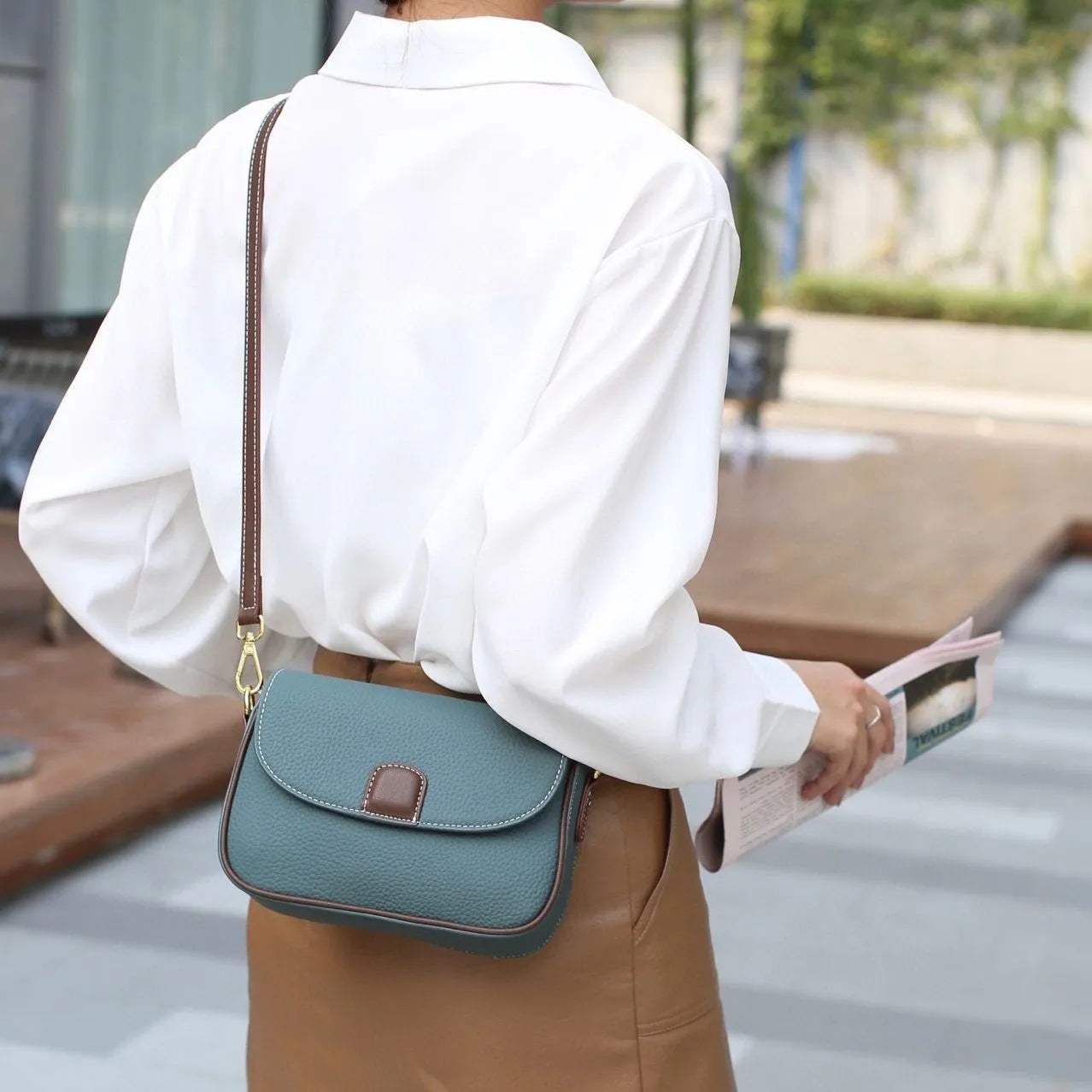 Leather Minority Lightweight Genuine Fashion Trendy Small Square Bags