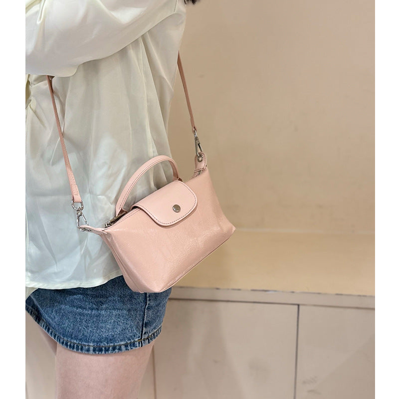Women's Mini Dumpling Fashion Commuter First Layer Shoulder Bags