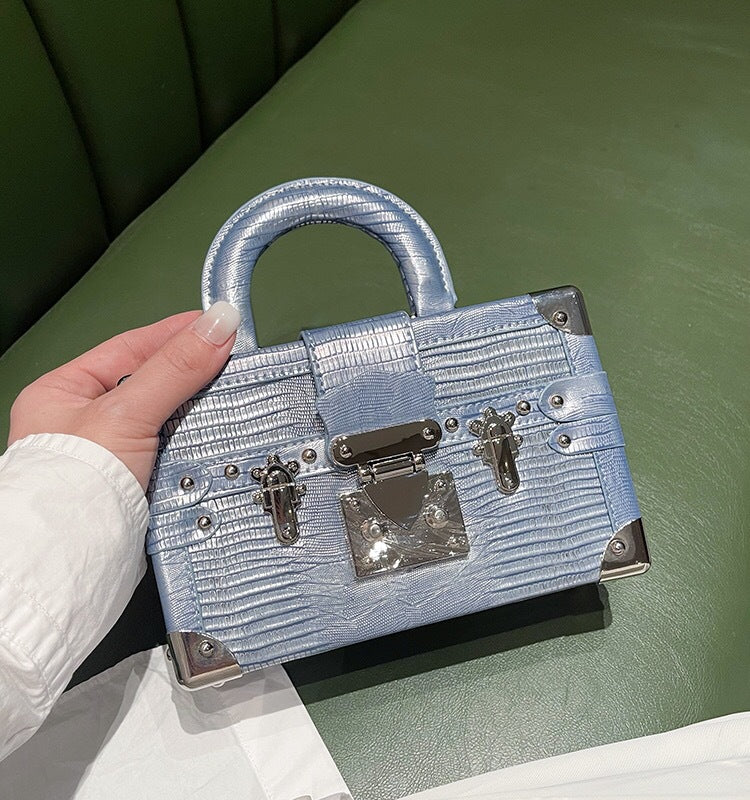 Women's High-grade Genuine Leather Snake Pattern Portable Crossbody Bags