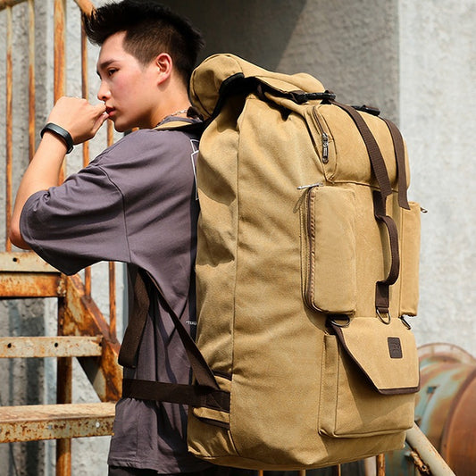Men's Large Capacity Canvas Working Shiralee Luggage