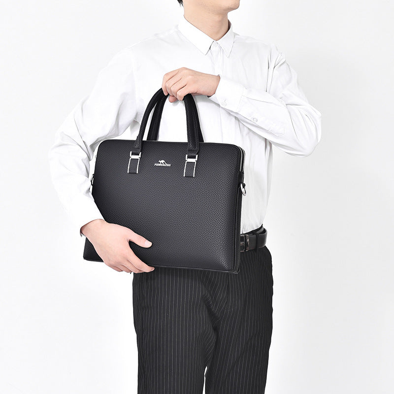 Men's Horizontal Business File Computer Commuter Gift Men's Handbags