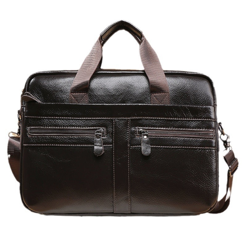 Men's Leather Business First Layer Cowhide Men's Briefcases