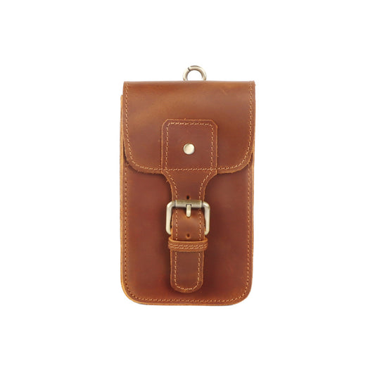 Horse Leather Mobile Vertical Retro First Layer Phone Bags