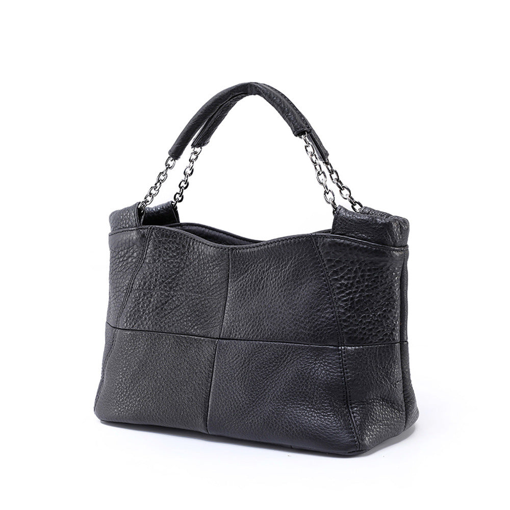 Women's First Layer Cowhide Portable Genuine Leather Handbags