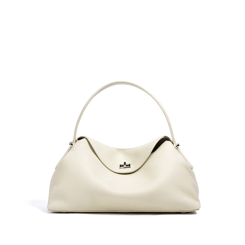 Women's Cowhide Large Capacity Niche High-grade Leather Handbags