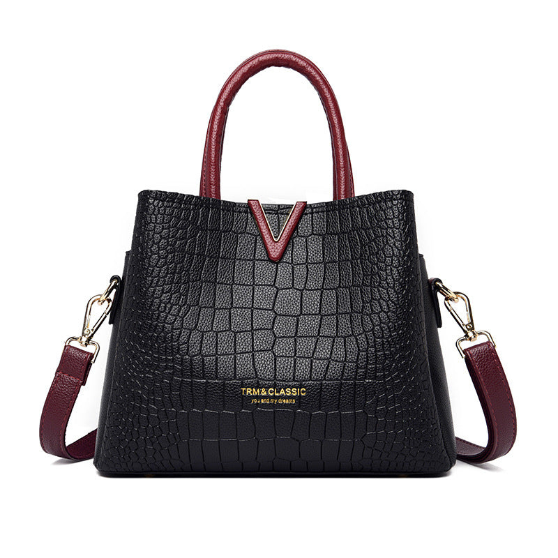Women's Temperament Portable Simplicity Stylish Texture Fashion Handbags