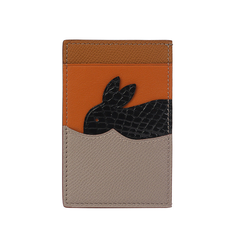 Zodiac Crocodile Sheepskin Hand Sewing Multiple Card Holder