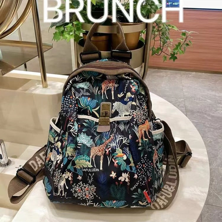 Women's Canvas Fashion Commuter Oxford Cloth Leisure Backpacks