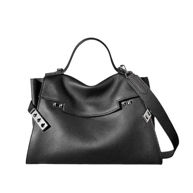 Women's Kelly High-grade Niche Leather Large Capacity Bags