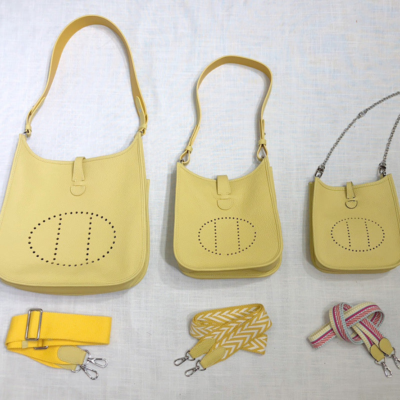 Pretty Classy Layer Cowhide Leather Versatile Bags