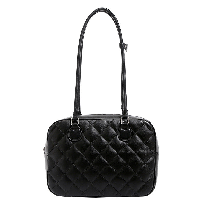 Capacity Toast Computer Classic Style Portable Rhombus Tote Bags