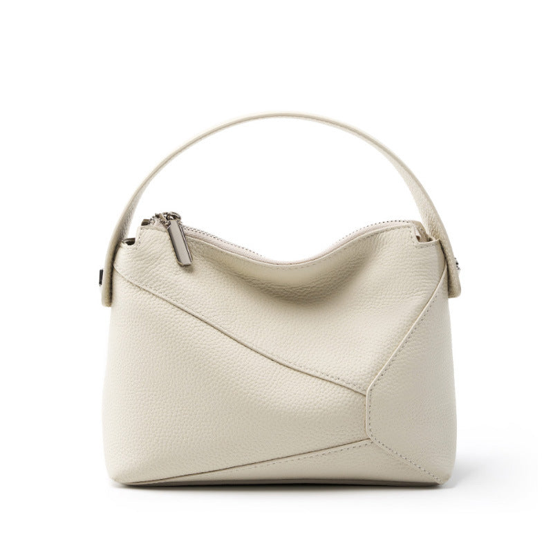 Women's Top Layer Cowhide Ceiling Geometric Leather Crossbody Bags