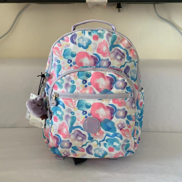 Summer Nylon Monkey Medium Side Commuter Backpacks