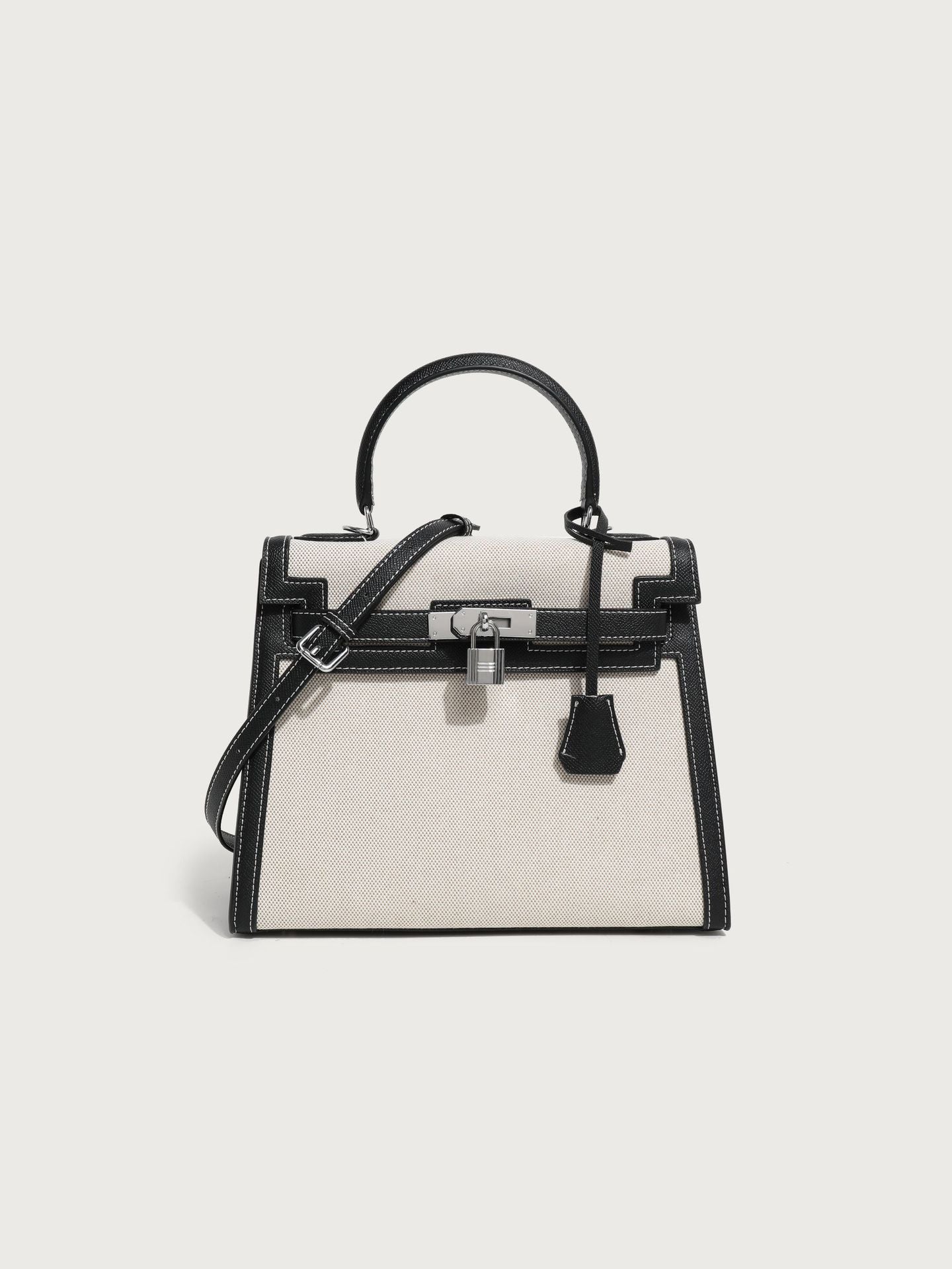 Women's Kelly Large Capacity Soft Leather Linen Handbags