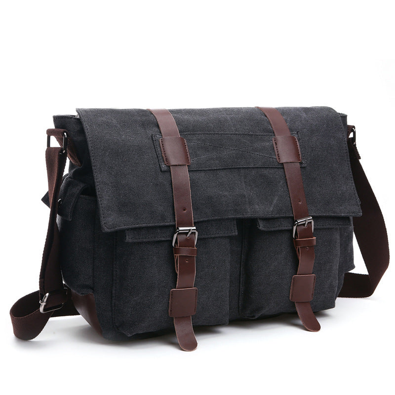 Men's Korean Fashion Canvas Practical Business Retro Men's Messenger Bags