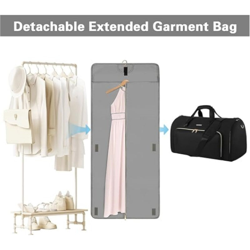 Convertible Garment Folding Storage Suit Rotatable Travel Bags
