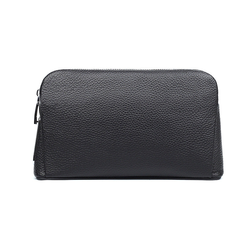 Men's Genuine Leather Fingerprint Fashion Clutch Business Men's Handbags
