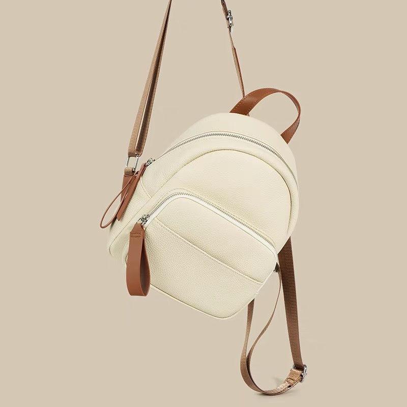 Women's Capacity Versatile Fashion Trend Soft Cowhide Backpacks
