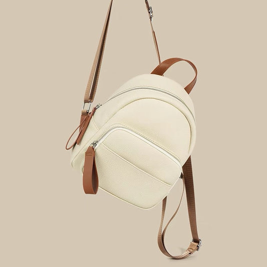 Women's Capacity Versatile Fashion Trend Soft Cowhide Backpacks