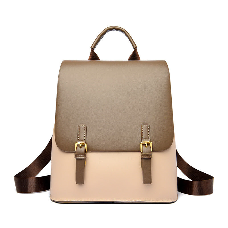 Women's Leather Fashion High Sense Minority Large Backpacks
