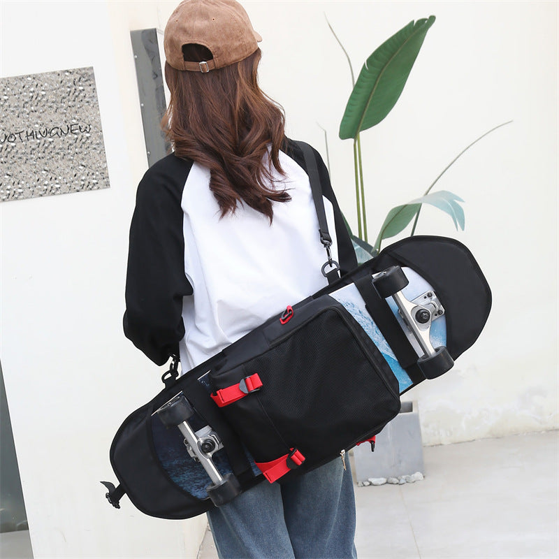 Skate Double Rocker Lightweight Storage Large Capacity Sports Backpacks