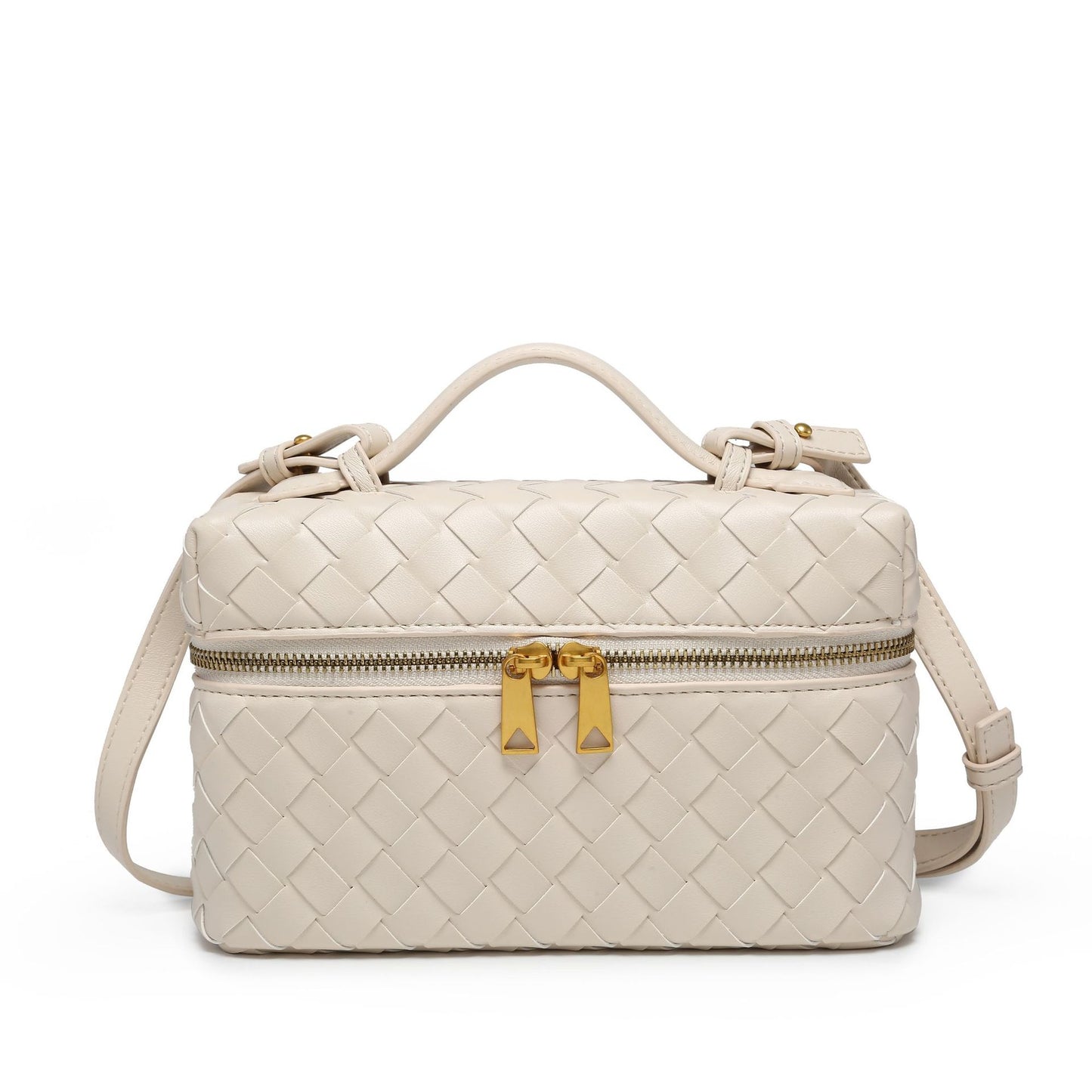 Women's Woven Box Lunch Retro Fashion For Small Square Bags