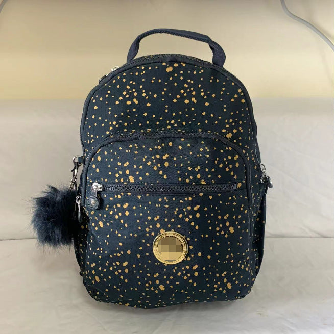Summer Nylon Monkey Medium Side Commuter Backpacks